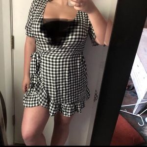 Gingham Forever 21 Wrap Dress